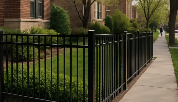 aluminum fence on corner lots in chicago visibility triangles height limits and neighbor sightlines