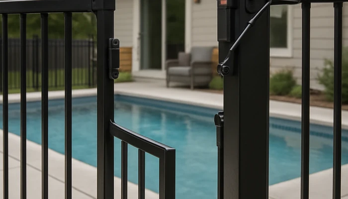 pool fence gates that fail inspection latch height swing direction and closer problems