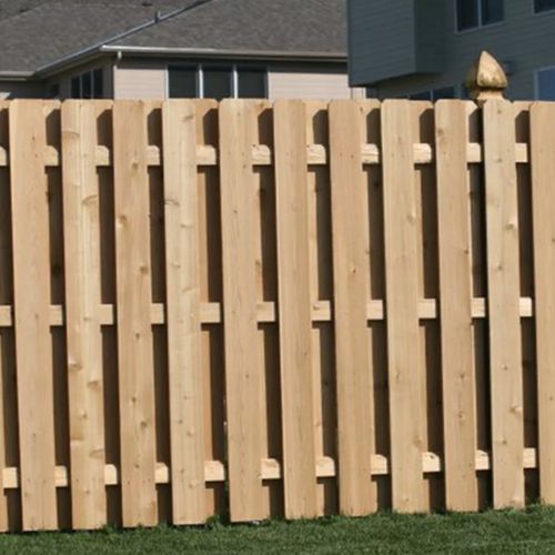 wood fence installation shadowbox style chicago