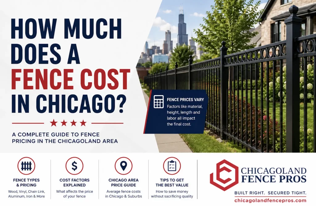 a guide and calculator to Fence Cost in Chicago