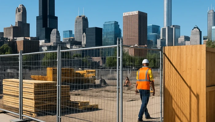 temporary vs permanent security fencing for chicago construction sites temporary vs permanent security fencing for chicago construction sites